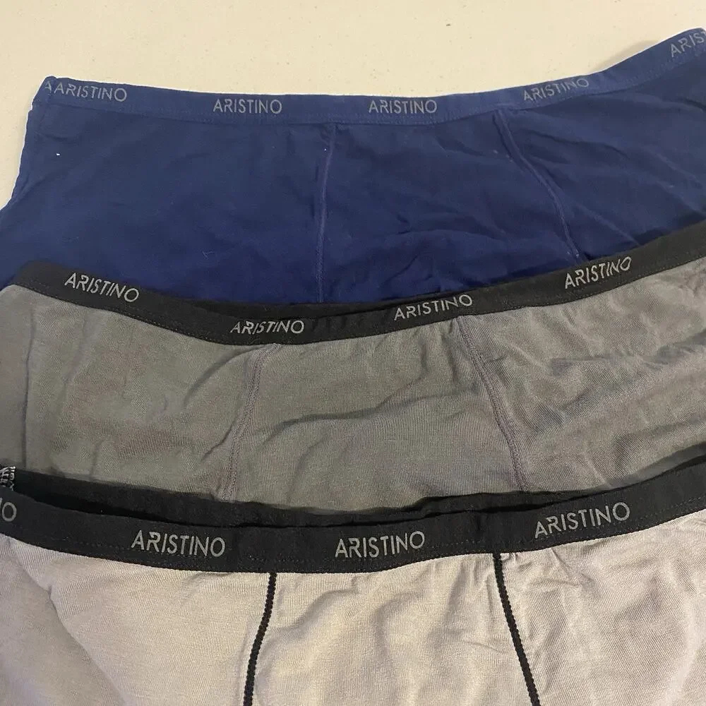 Aristino Men XXL Sexy Boxer Briefs Underwear Pack 3 Pairs Soft Stretchy Bamboo